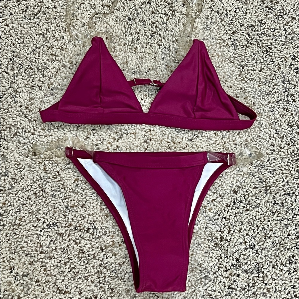 Burgundy Bikini by SHEIN